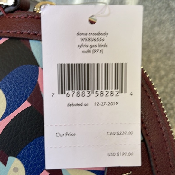 Kate Spade Sylvia Geo Birds Dome Crossbody Multi - Picture 8 of 16